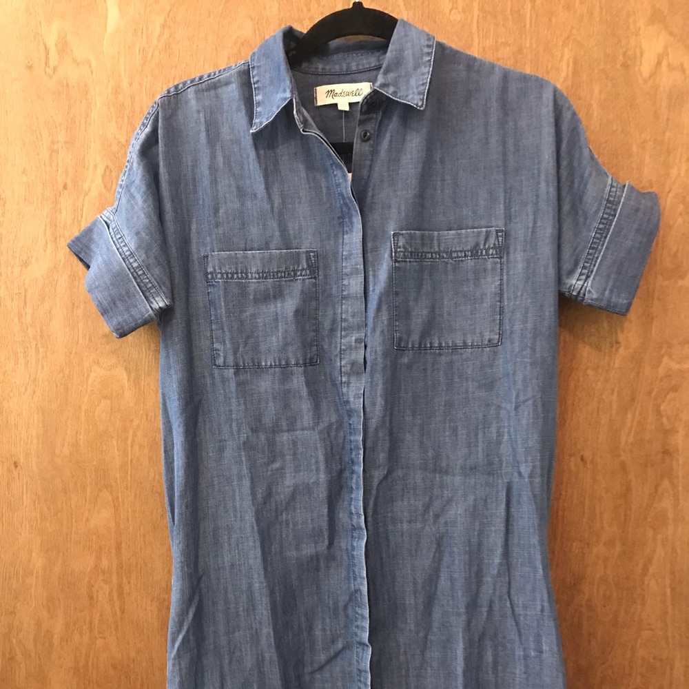 Madewell- Xxs denim shirt dress